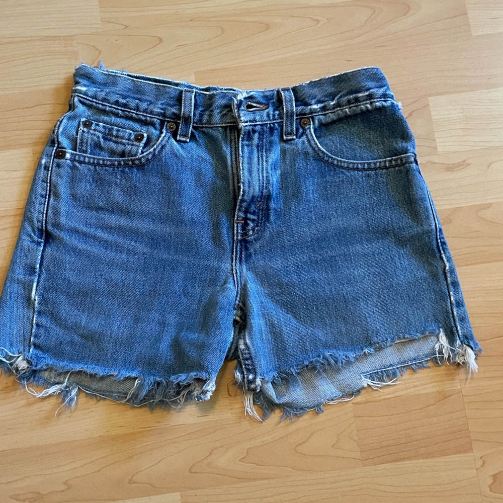 Levi's Distressed Vintage Denim Shorts